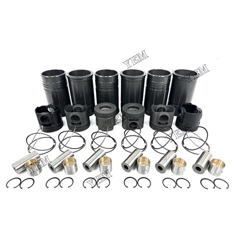 Fast Shipping Cylinder Liner Kit For Komatsu 6d125 Engine Spare Parts