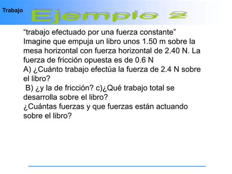 Presentacion De Trabajo Energia Y Potencia Ppt Descarga Gratuita