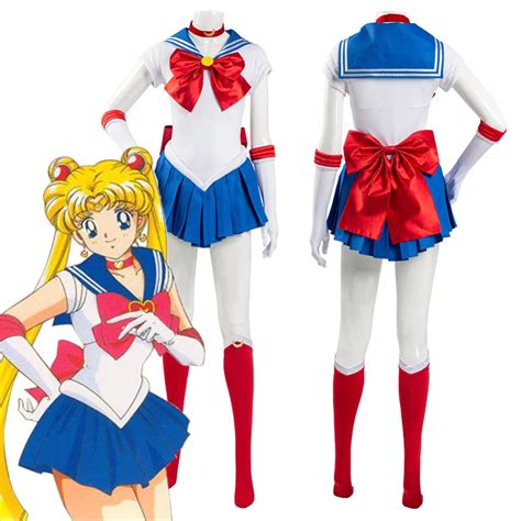 Sailor Moon Tsukino Usagi Uniform Dress Outfits Cosplay Costume