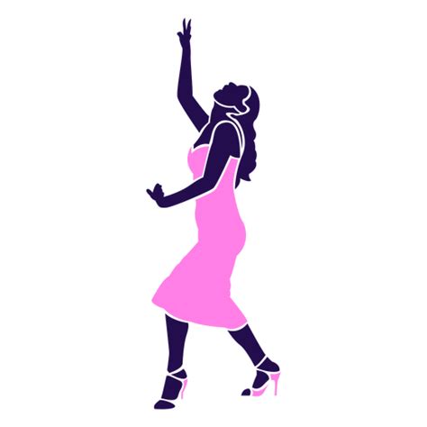 Tanzpose Dame Silhouette Winkt PNG Und SVG Design Für T Shirts