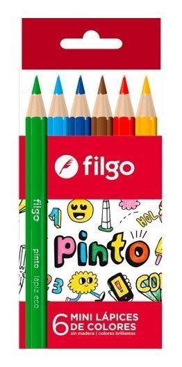 Lápices De Colores Cortos Filgo Caja X6 Colores Xpack 60u RM KITS