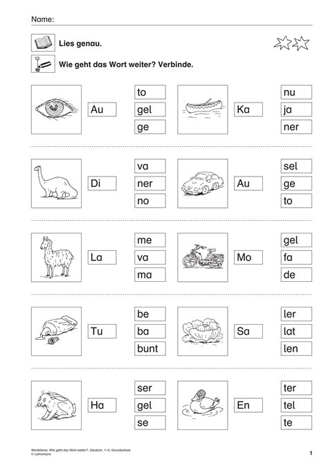 Deutsch Inklusion Arbeitsbl Tter Grundschule Lehrerb Ro