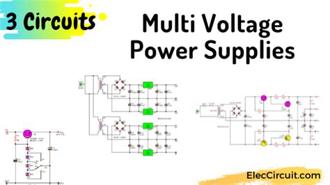 7805 And 7905 Dual Adjustable Power Supply Circuit ElecCircuit