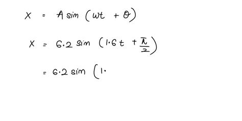 SOLVED An Object Undergoing Simple Harmonic Motion Has A Maximum