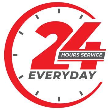 Hour Service Label Design Vector Hour Service Logo Hours