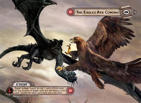 LOTR LCG Alt Art Widescreen Event Card The Eagles Are C Flickr