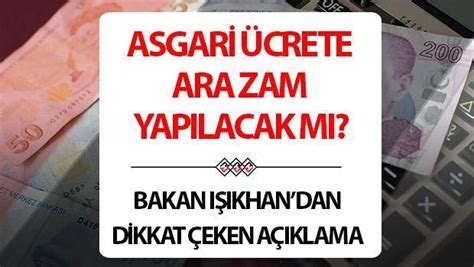 ASGARİ ÜCRETE ARA ZAM AÇIKLAMASI GELDİ Mİ 2024 SON DAKİKA Asgari