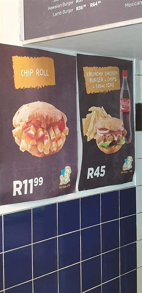 Menu At Fat Cake City Restaurant Sasolburg