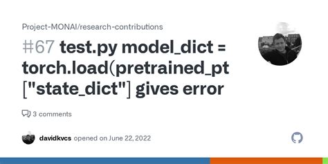 Test Py Model Dict Torch Load Pretrained Pth [state Dict] Gives