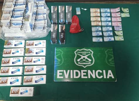 Carabineros detuvo a dos personas acusadas de microtráfico y contrabando