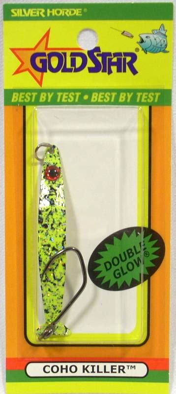 Goldstar Silver Horde Coho Killer Fishing Lure Uv Glow Choice Of Colors