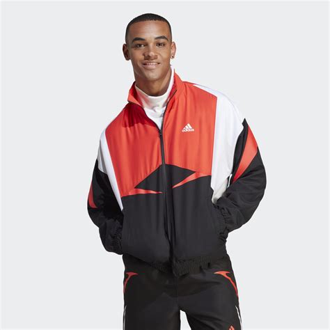 Adidas Colourblock Track Top Black Adidas Uae