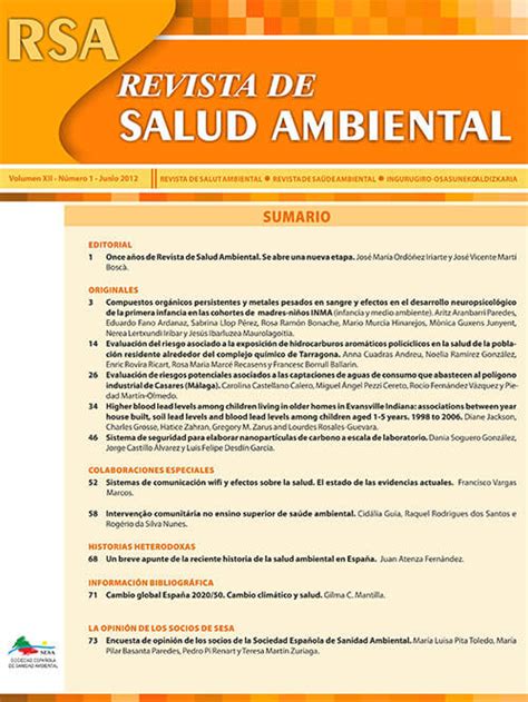 Revista De Salud Ambiental SESA