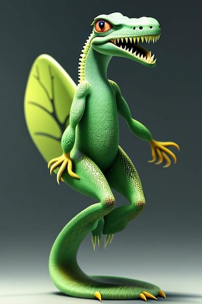 Hagedis baby schattige cartoon karakter model karakter wallpaper ...