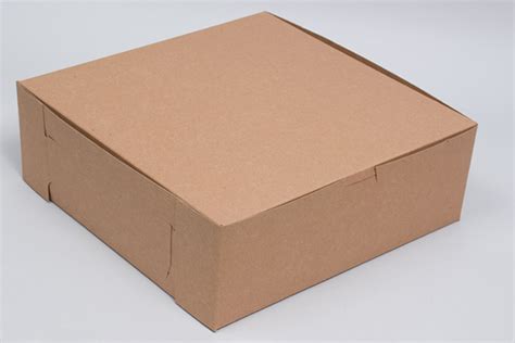 Wholesale Natural Kraft Bakery Boxes Recycled Food Safe