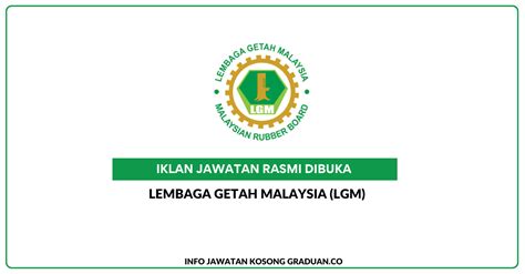 Permohonan Jawatan Kosong Lembaga Getah Malaysia LGM Portal Kerja