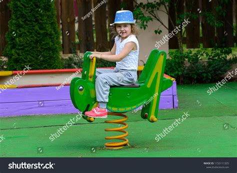 Little Children Run Around Play Playground Stock Photo 1155111325 ...