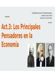 Act3 Introduccion A La Teoria Economica Pptx UNIVERSIDAD NACIONAL