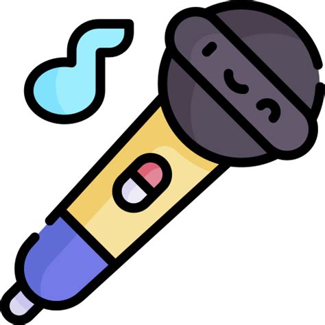 Karaoke Kawaii Lineal Color Icon