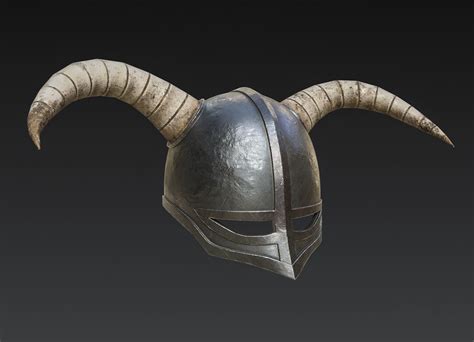 3d Model Viking Helmet Vr Ar Low Poly Cgtrader