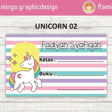 Jual Stiker Buku Unicorn Edition Shopee Indonesia