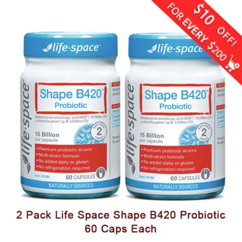 X Life Space Shape B Probiotic Capsules Weight Management New