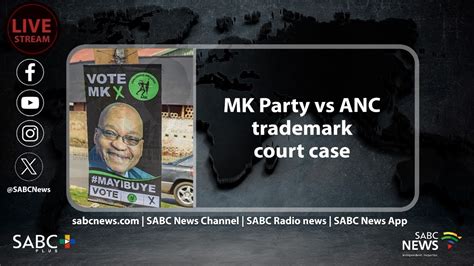 Mk Party Vs Anc Over Ownership Of Umkhonto Wesizwe Trade Mark Youtube