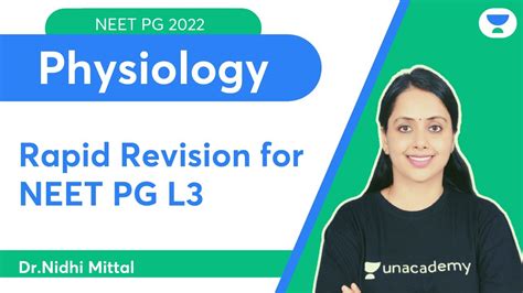 Rapid Revision For Neet Pg L3 Physiology Lets Crack Neet Pg Dr