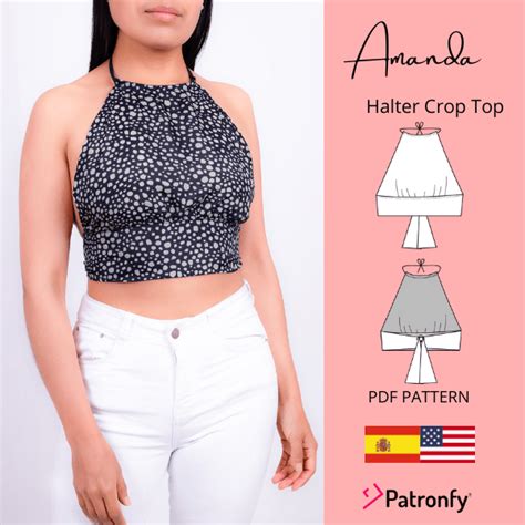 Pdf Patr N Halter Crop Top Amanda Patronfy