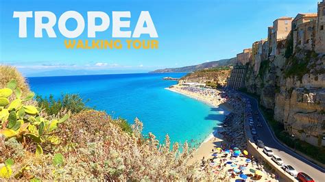 Tropea Calabria Italy Walking Tour In K Beach Sea Caves