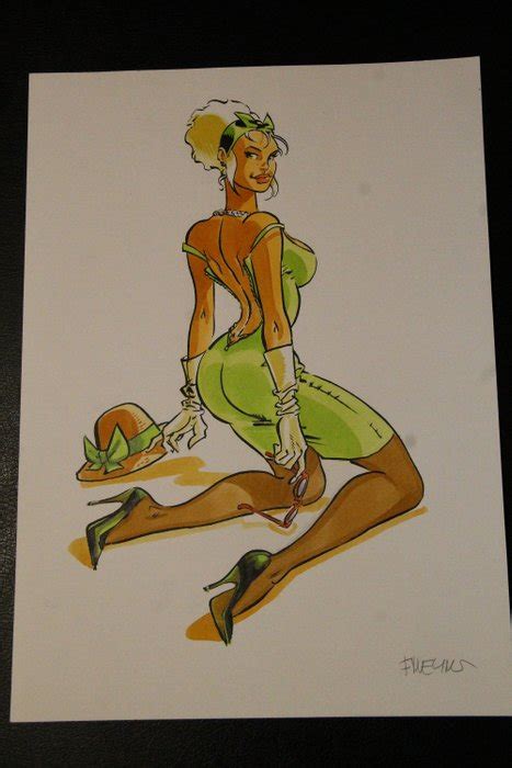 Meynet Félix Dessin Original Couleur Mirabelle Pin Up Catawiki