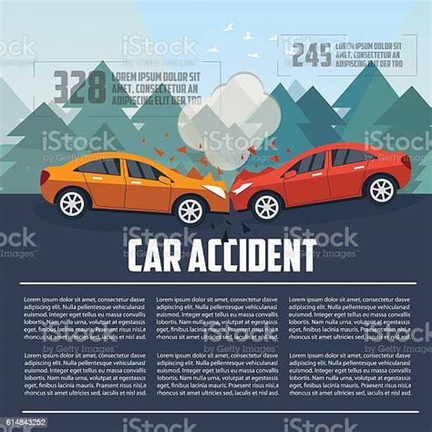 Infografis Kecelakaan Mobil Ilustrasi Stok Unduh Gambar Sekarang Kecelakaan Mobil Traffic