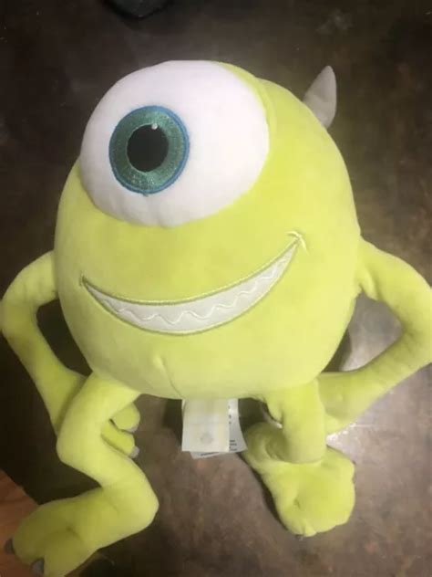 DISNEY PIXAR MONSTERS Inc Stuffed Mike Wazowski Plush Toy Disney Store