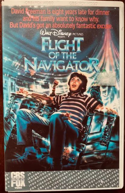 FLIGHT OF THE Navigator VHS CBS Fox UK Big Box Rental Release 1986 Sci