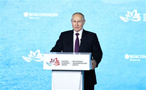 Plenary Session Of The Th Eastern Economic Forum President Of Russia