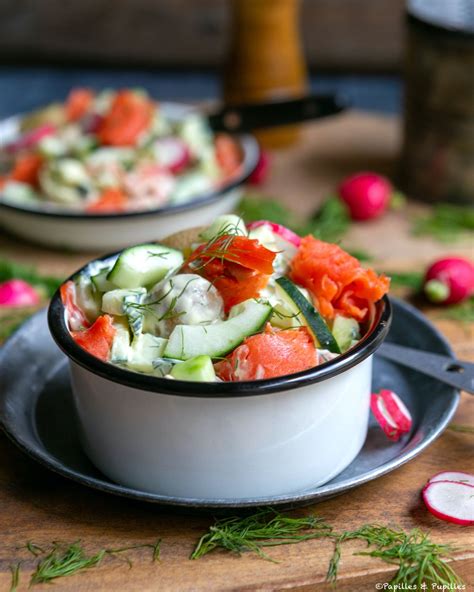 Salade De Saumon Fum Dalaska Concombre Et Aneth Recette En