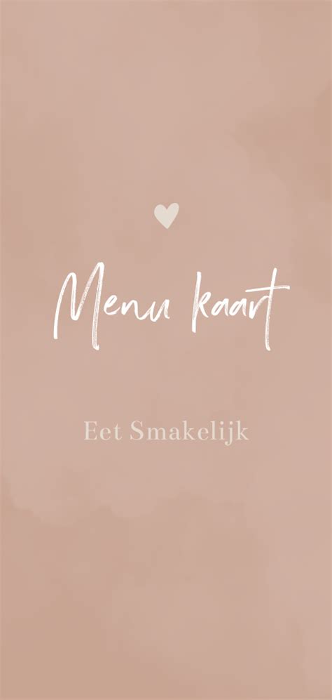 Menukaart Bruiloft Maken Mycards Nl