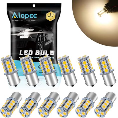 Alopee 1156 Led Bulb Soft Warm White 1141 Led Bulb Dc 12v 1156 Bulb Replacement For 1156 7506