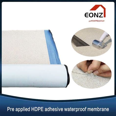 Pre Applied Hdpe Self Adhesive Waterproof Membrane Waterproof