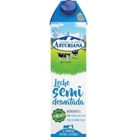 Leche Semidesnatada Uht Brik L Asturiana Supermercado El Corte Ingl S