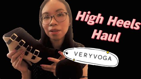 Asmr Very Voga High Heels Haul Shoe Tapping Scratching Mouth Sounds