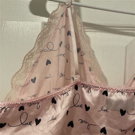 Cutest Love Lingerie Top Mini Slip With A Bow Sold Depop