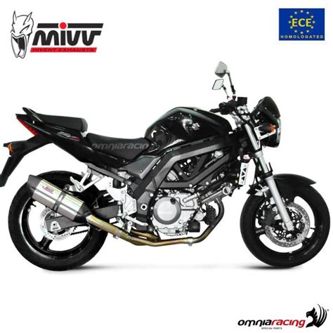 Mivv Exhaust Slip On Suono Approved Steel Suzuki Sv