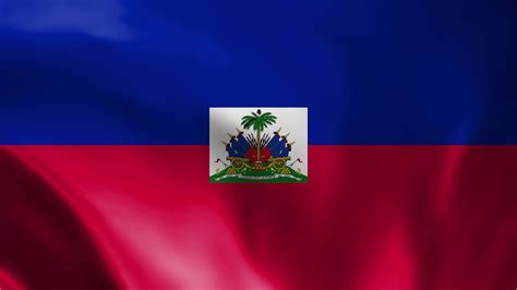 Haiti Flag Video Waving In Wind Haiti Flag Wave Loop Waving In Wind