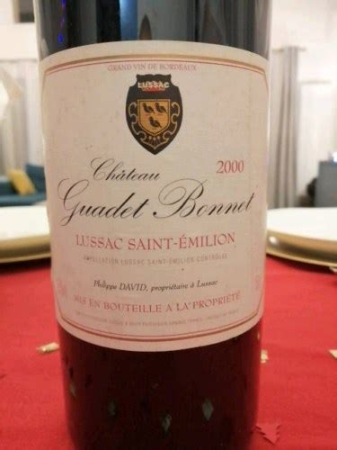 Château Guadet Bonnet Lussac Saint Émilion Vivino US