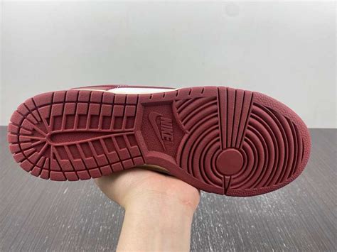 Nike Dunk Low Prm Vintage Team Red Womens Fj4555 100 Amofoot