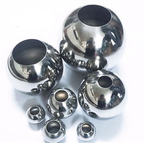 50MM 25 5 MM Metal Ball With Hole SS304 Stainless Steel Hollow Ball