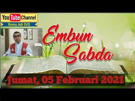 Renungan Harian Embun Sabda Jumat Februari Wartakan