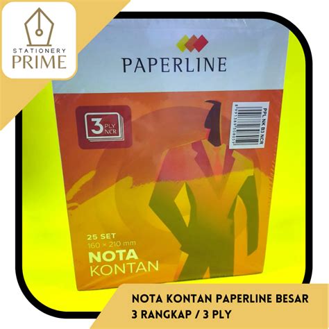 Jual Nota Kontan Bon Besar 3 Ply 3 Rangkap Paperline 1 Pack Isi 10