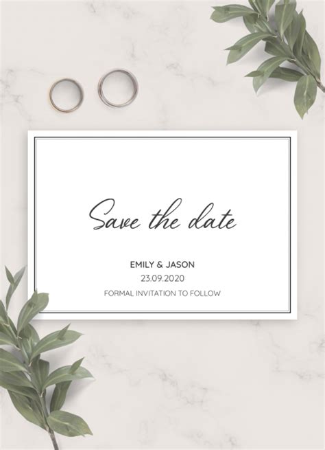 Invitations Announcements Boho Retro Wedding Save The Date Invitation